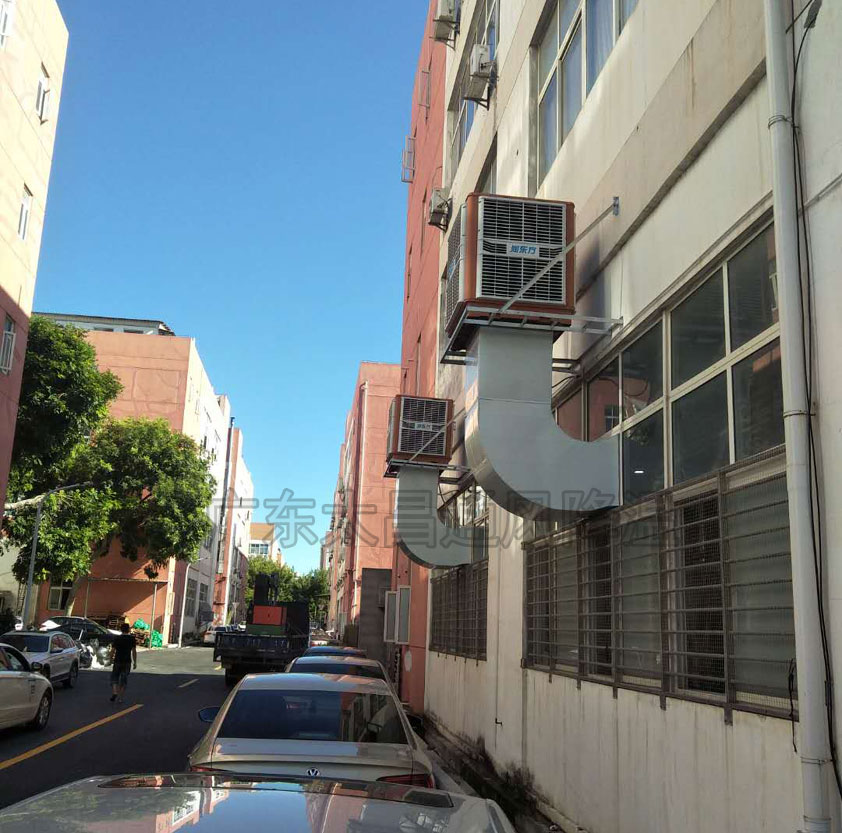 陶瓷廠降溫方案怎么做？看這家大型陶瓷車間環(huán)?？照{(diào)工程效果