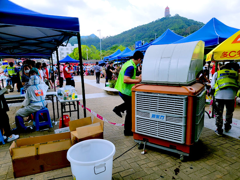 助力抗疫進(jìn)行時(shí)，潤(rùn)東方環(huán)保空調(diào)持續(xù)為抗疫一線送清涼